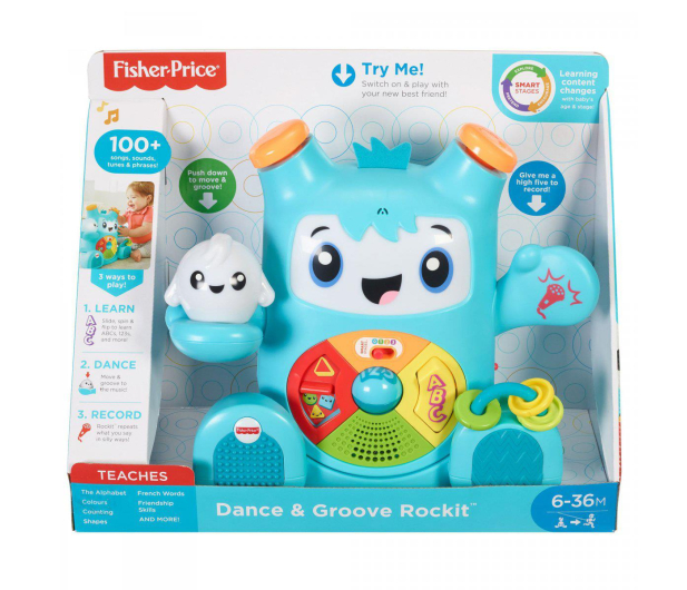 Fisher-Price Interaktywny Przyjaciel Rockit - 456145 - zdjęcie 4